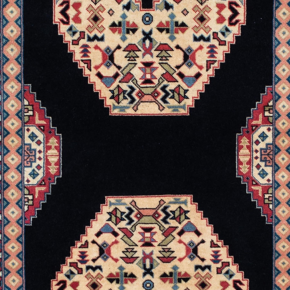 Alfombra de pasillo Alfombra Persa - Tabriz - Real - 188 x 74 cm - azul oscuro