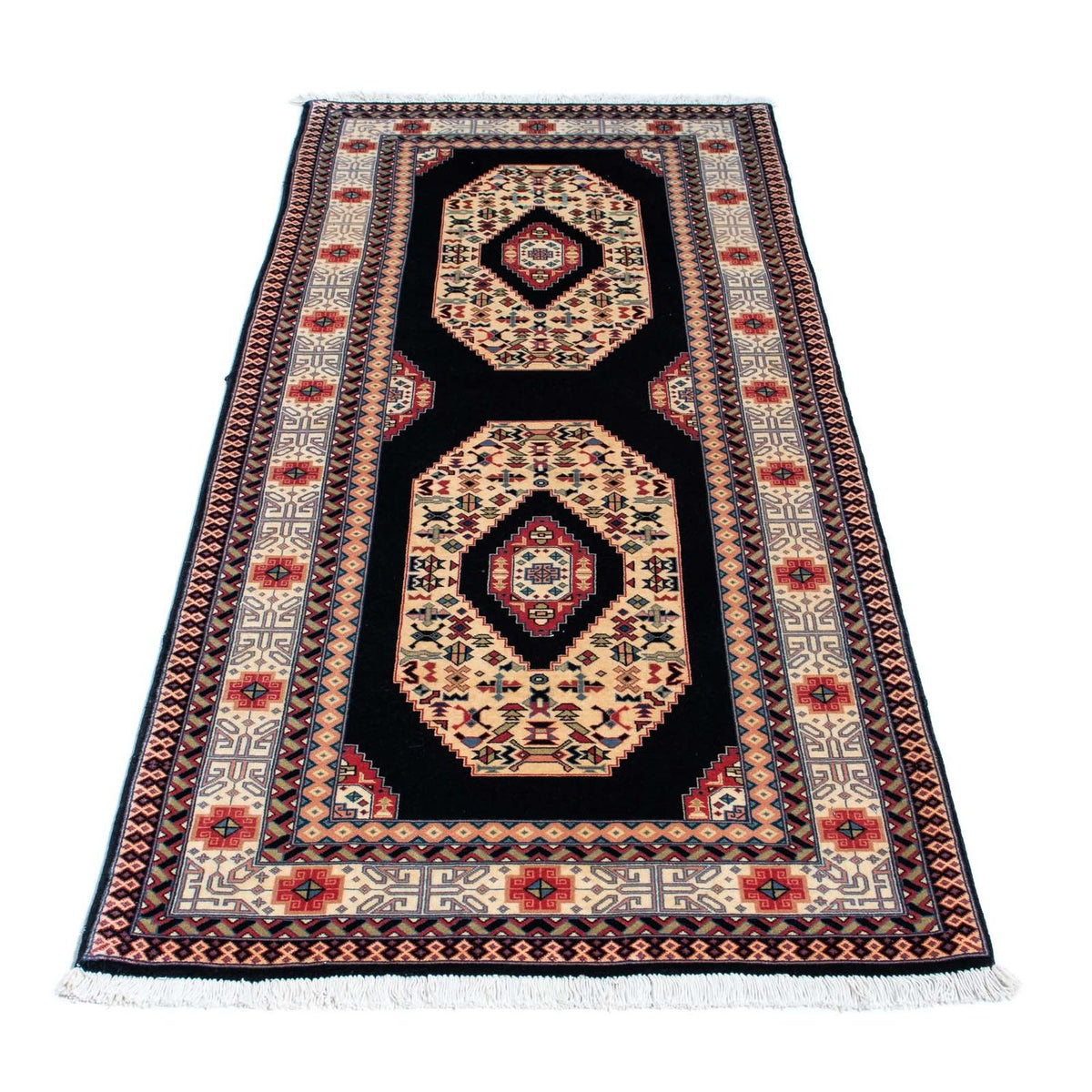 Alfombra de pasillo Alfombra Persa - Tabriz - Real - 188 x 74 cm - azul oscuro