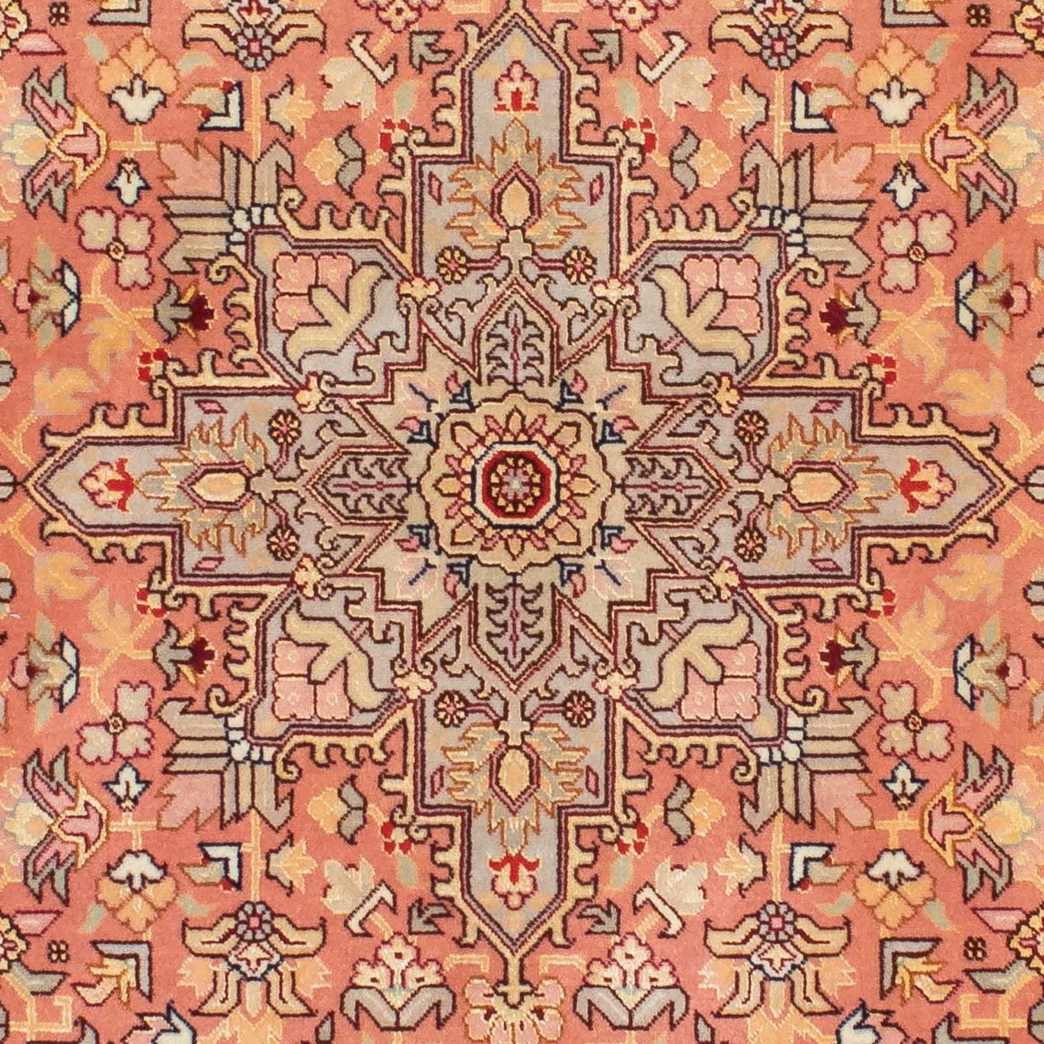 Alfombra de pasillo Alfombra Persa - Tabriz - Real - 206 x 82 cm - multicolor