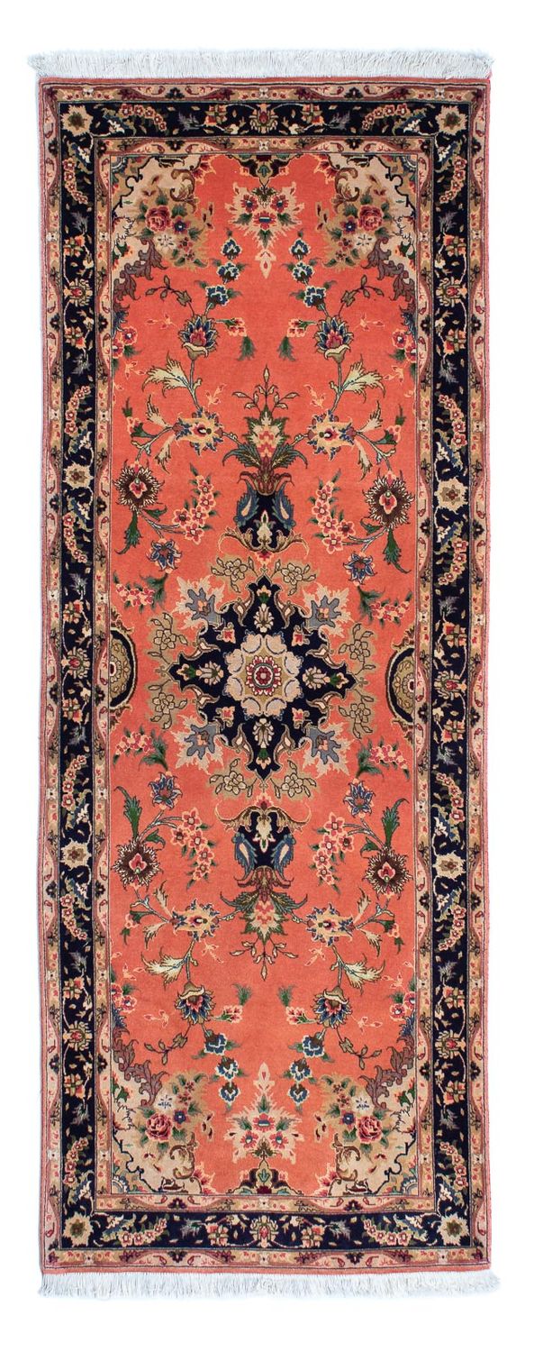 Alfombra de pasillo Alfombra Persa - Tabriz - Real - 217 x 79 cm - óxido