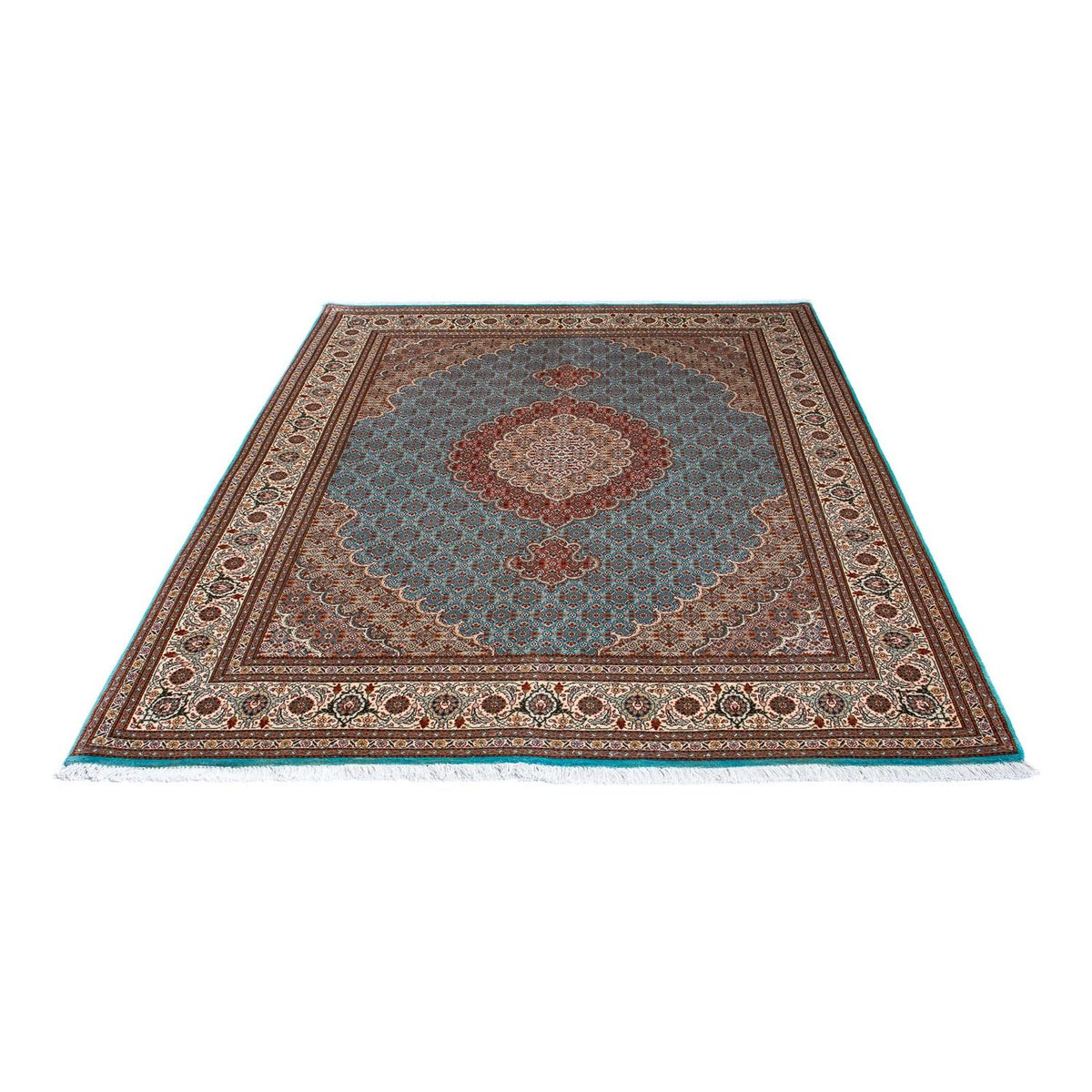 Alfombra persa - Tabriz - 204 x 151 cm - azul