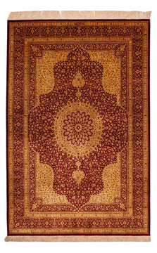 Qom seda Alfombra 188x130cm - Alfombra persa