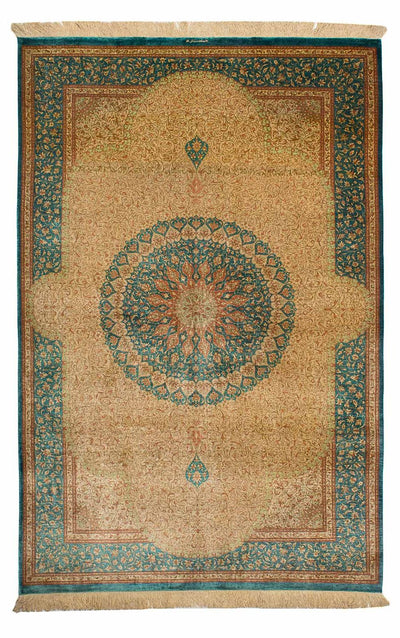 Qom seda Alfombra 130x188cm - Alfombra persa