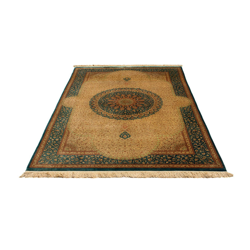 Alfombra de seda - Ghom Seda - Prima - 188 x 130 cm - beige