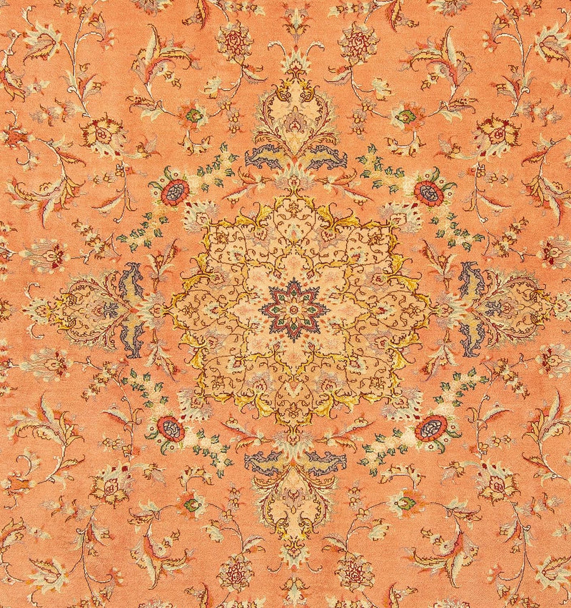 Alfombra Persa - Tabriz - Real cuadrado  - 204 x 192 cm - rojo claro