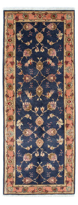 Alfombra de pasillo Alfombra Persa - Tabriz - Real - 198 x 76 cm - azul oscuro