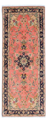 Alfombra de pasillo Alfombra Persa - Tabriz - Real - 198 x 80 cm - rojo claro