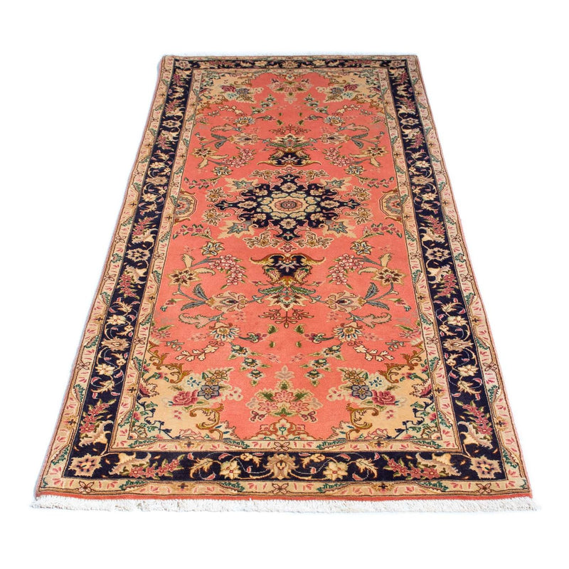 Alfombra de pasillo Alfombra Persa - Tabriz - Real - 198 x 80 cm - rojo claro