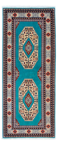 Alfombra de pasillo Alfombra Persa - Tabriz - Real - 190 x 74 cm - azul
