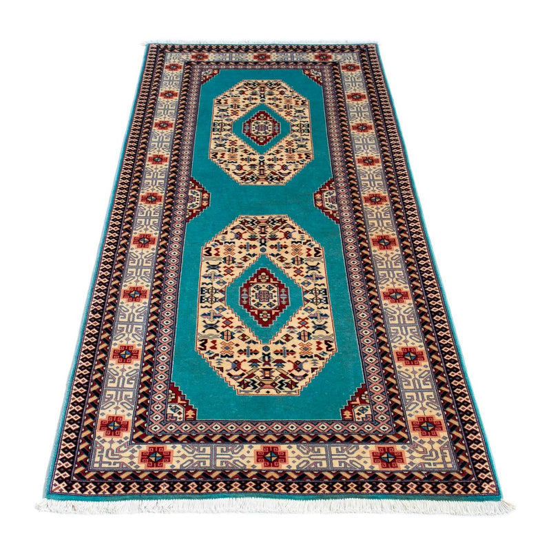 Alfombra de pasillo Alfombra Persa - Tabriz - Real - 190 x 74 cm - azul