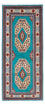 Alfombra de pasillo Alfombra Persa - Tabriz - Real - 180 x 76 cm - azul