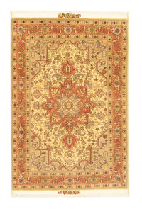 Alfombra Persa - Tabriz - Real - 147 x 103 cm - beige