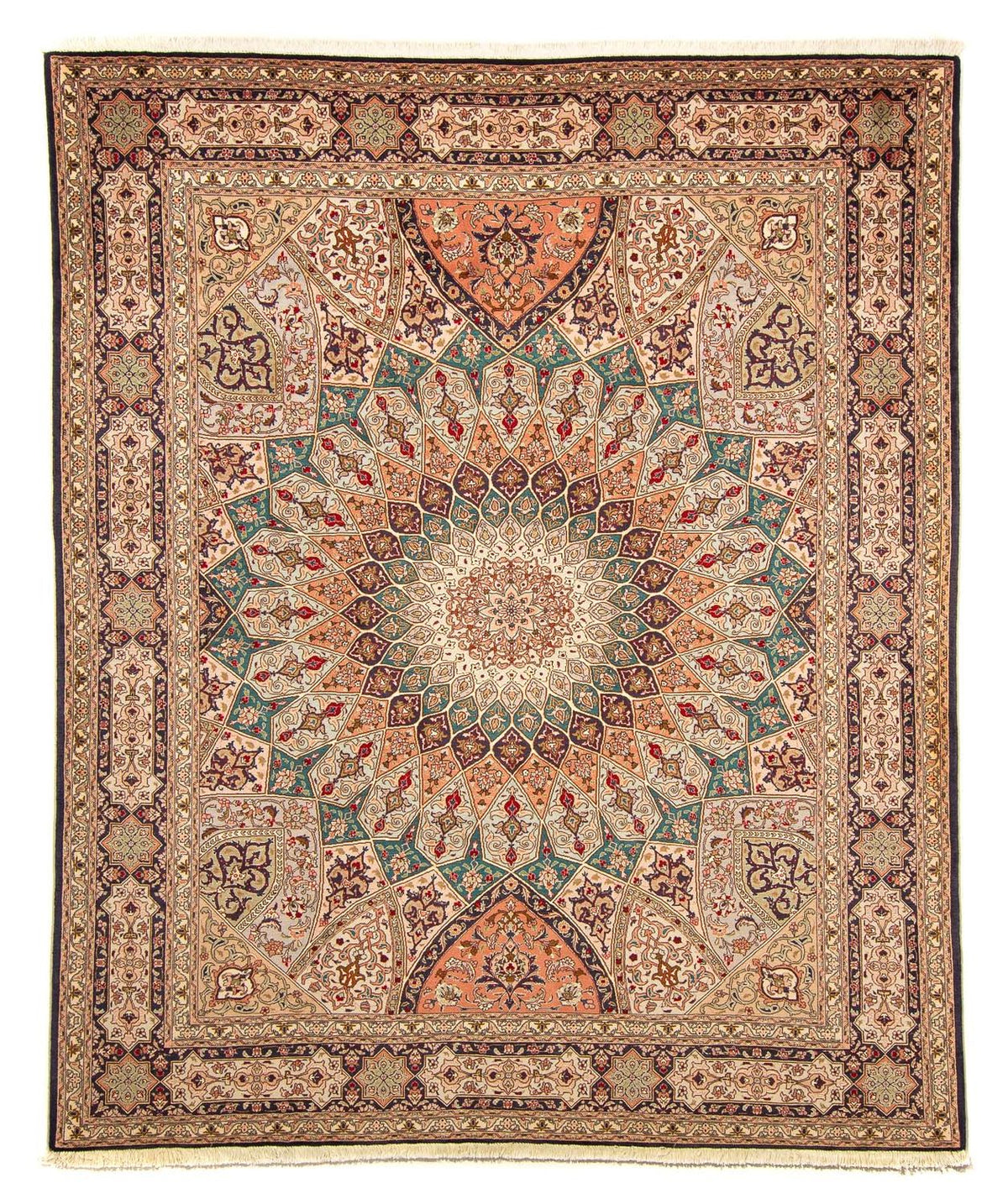 Alfombra Persa - Tabriz - Real - 258 x 205 cm - multicolor