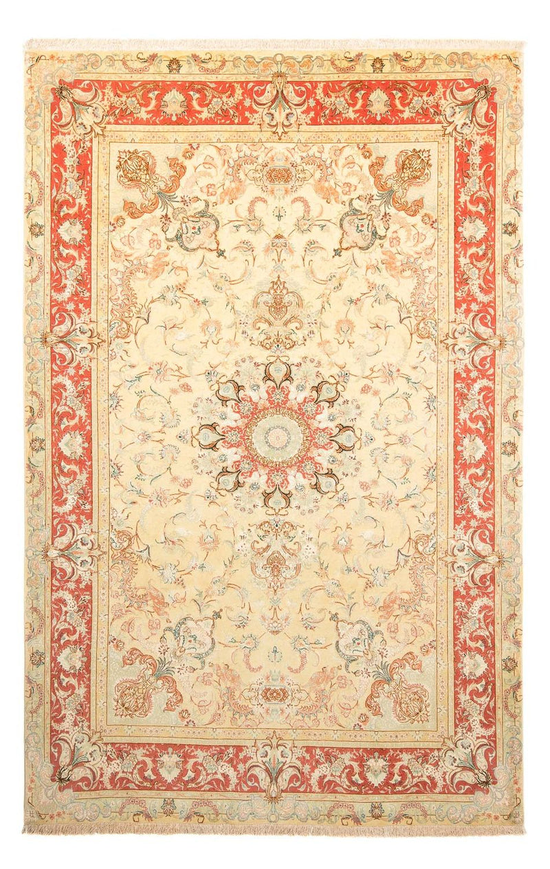 Alfombra Persa - Tabriz - Real - 307 x 198 cm - beige