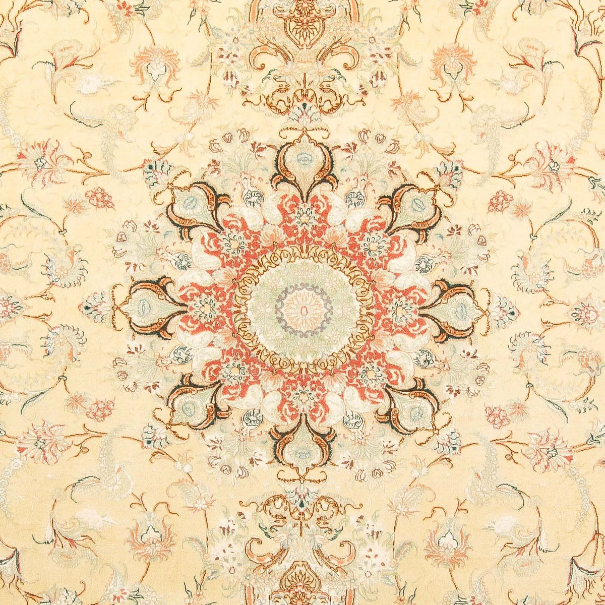 Alfombra Persa - Tabriz - Real - 307 x 198 cm - beige