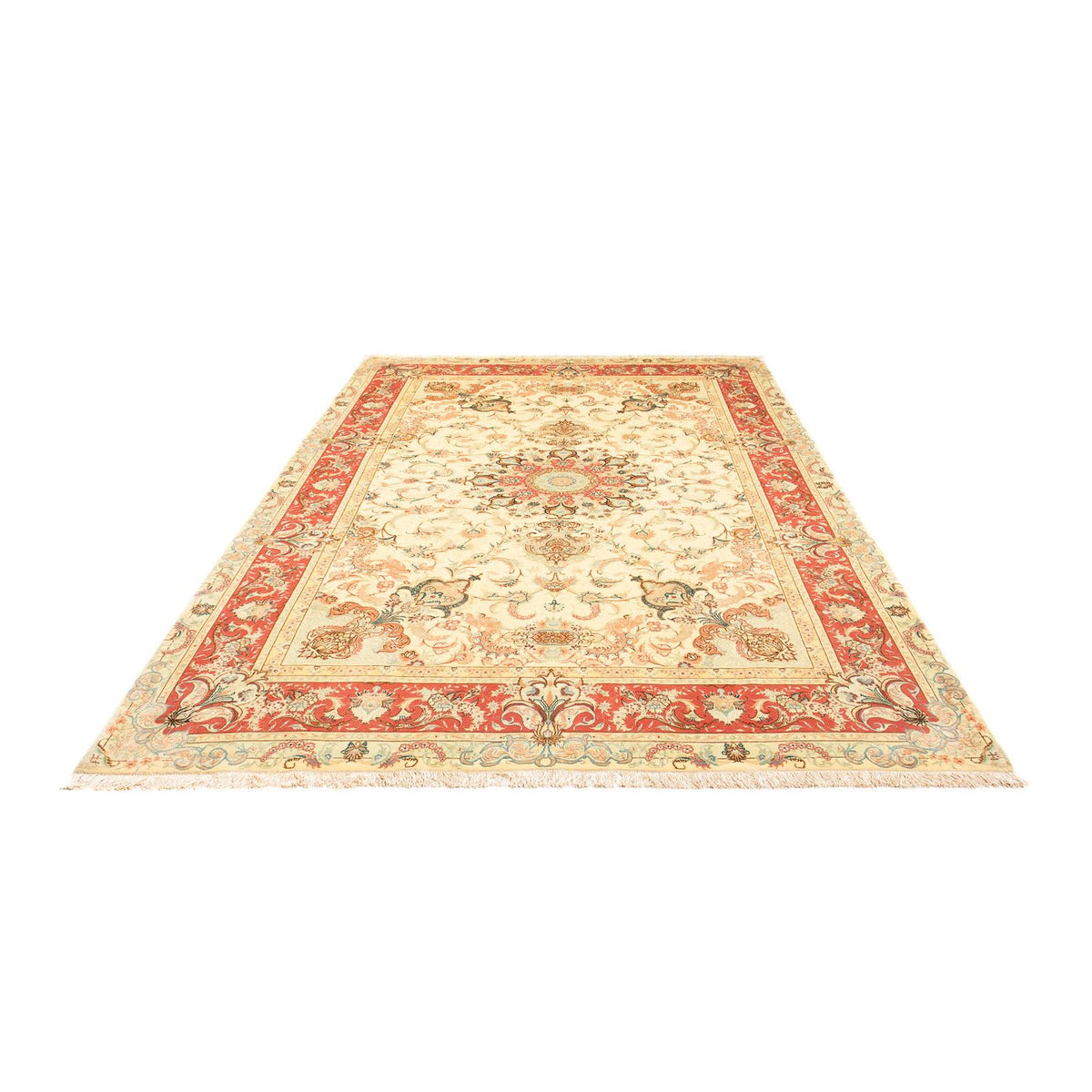 Alfombra Persa - Tabriz - Real - 307 x 198 cm - beige