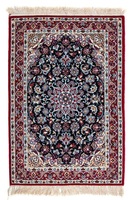 Alfombra Persa - Isfahan - Prima - 104 x 72 cm - rojo oscuro