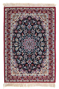 Alfombra Persa - Isfahan - Prima - 104 x 72 cm - rojo oscuro