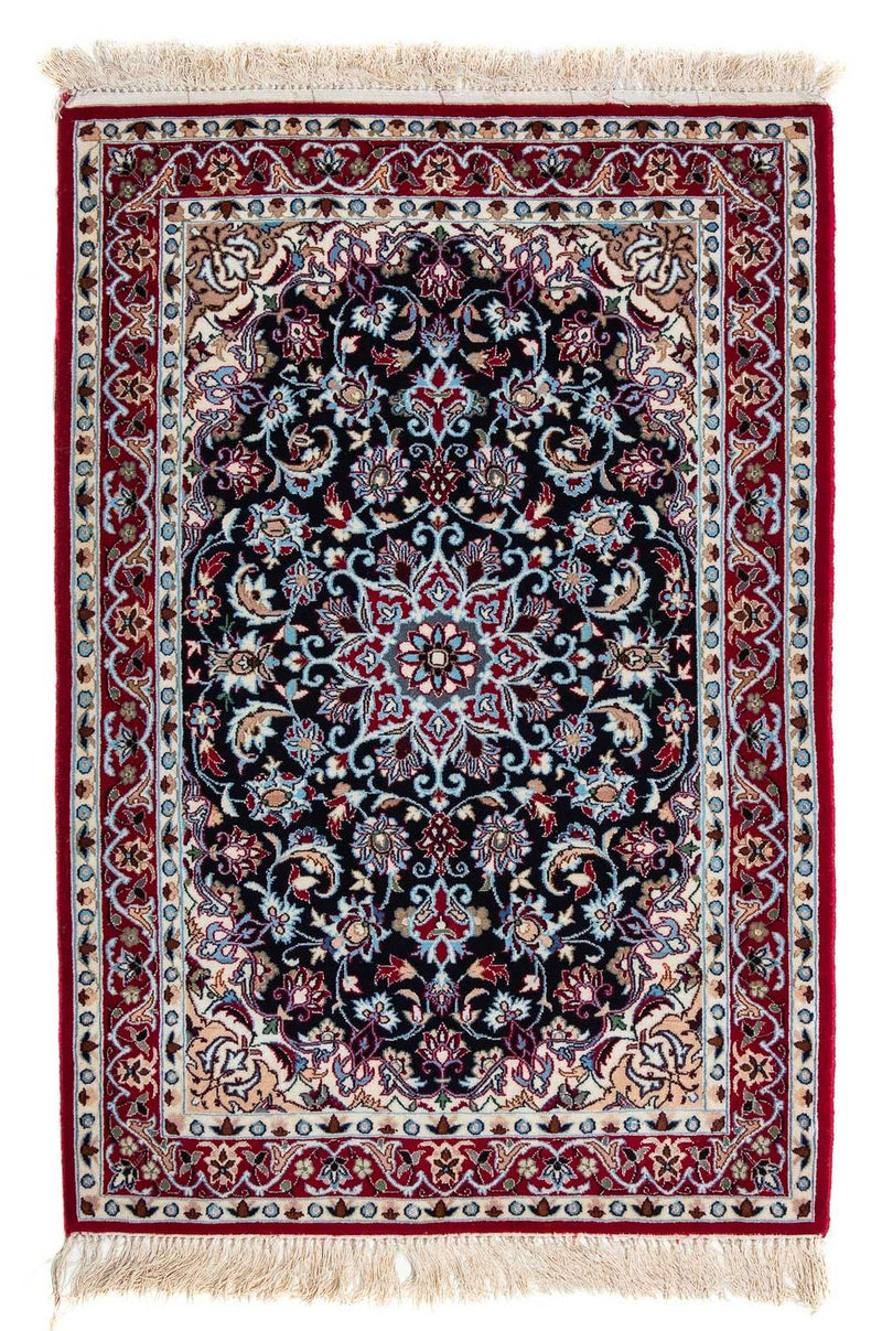 Alfombra Persa - Isfahan - Prima - 104 x 72 cm - rojo oscuro