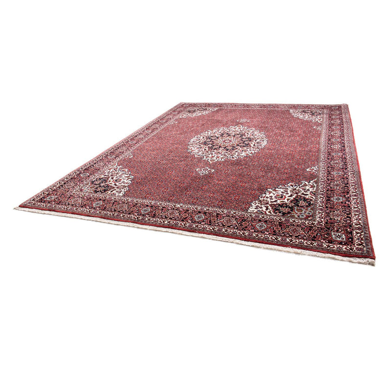 Alfombra persa - Bidjar - 343 x 260 cm - rojo oscuro