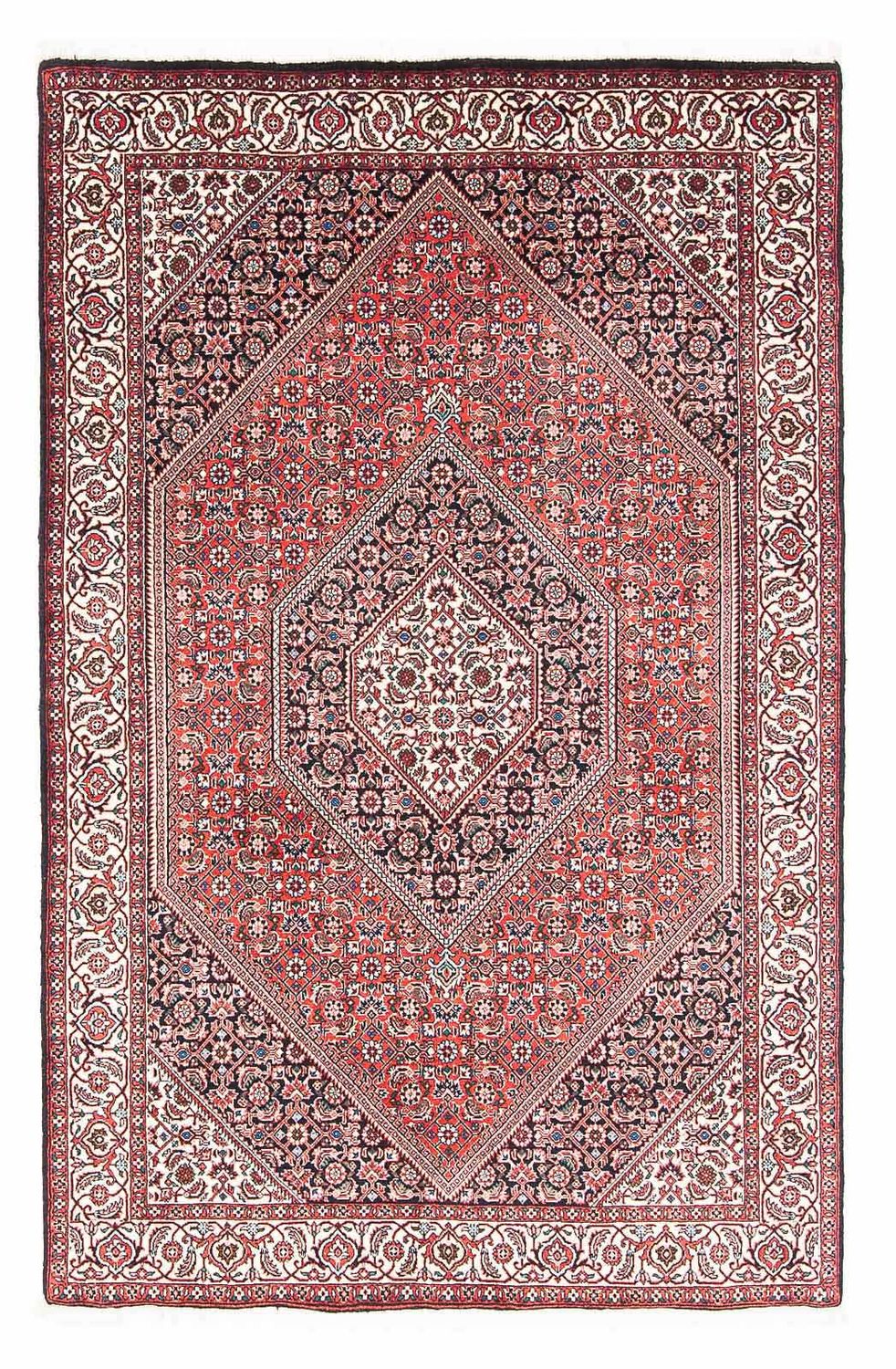 Alfombra persa - Bidjar - 176 x 112 cm - rojo
