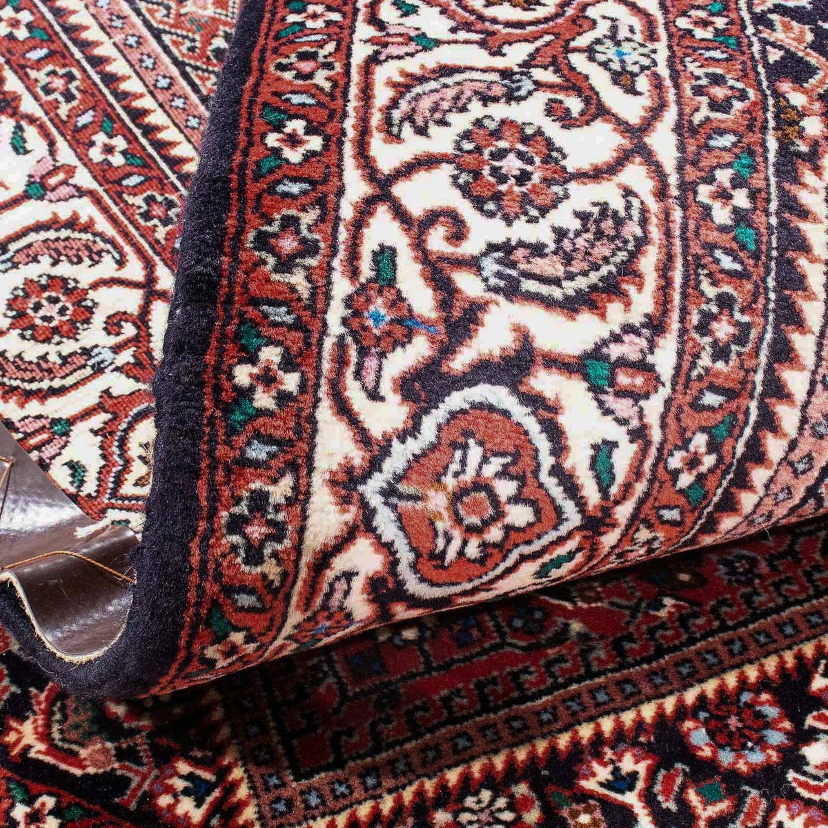 Alfombra persa - Bidjar - 176 x 112 cm - rojo