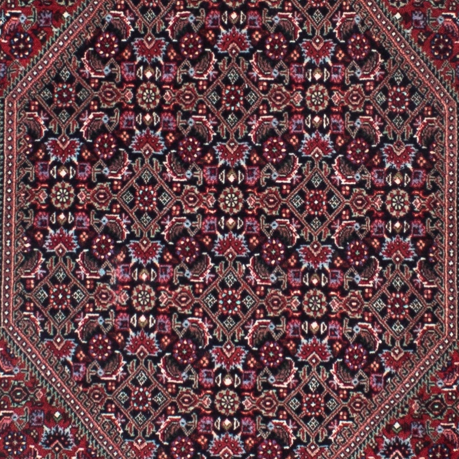 Alfombra de pasillo Alfombra persa - Bidjar - 310 x 82 cm - rojo claro