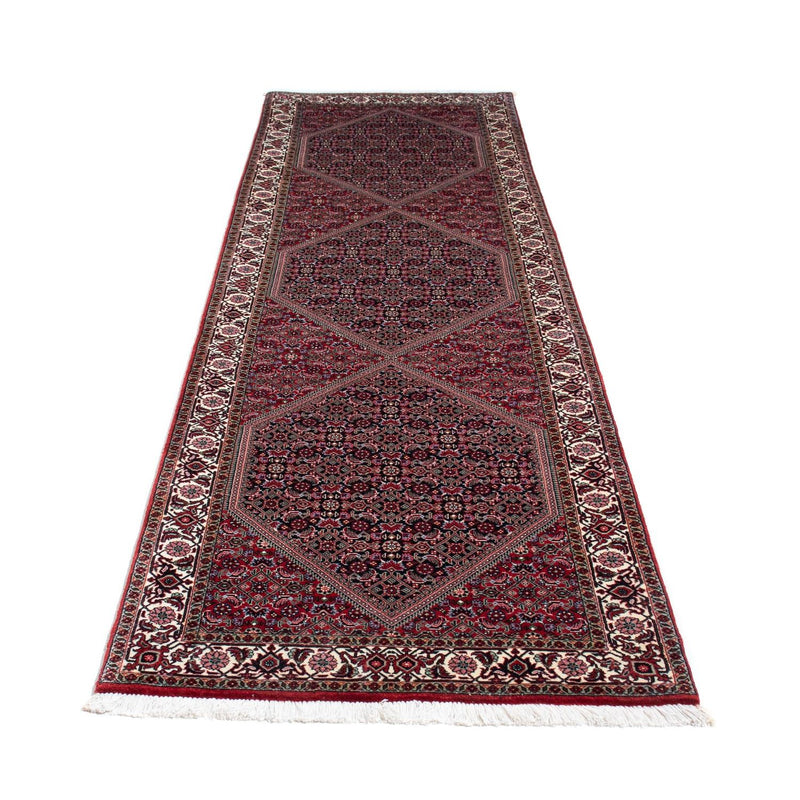 Alfombra de pasillo Alfombra persa - Bidjar - 310 x 82 cm - rojo claro