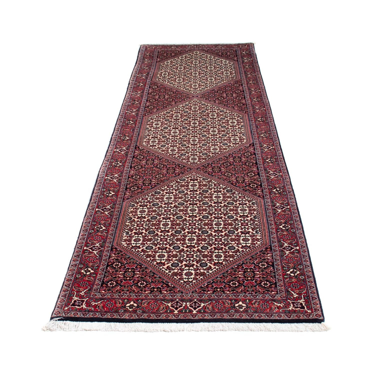 Alfombra de pasillo Alfombra persa - Bidjar - 302 x 84 cm - beige
