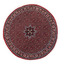 Alfombra persa - Bidjar redondo  - 120 x 120 cm - rojo oscuro