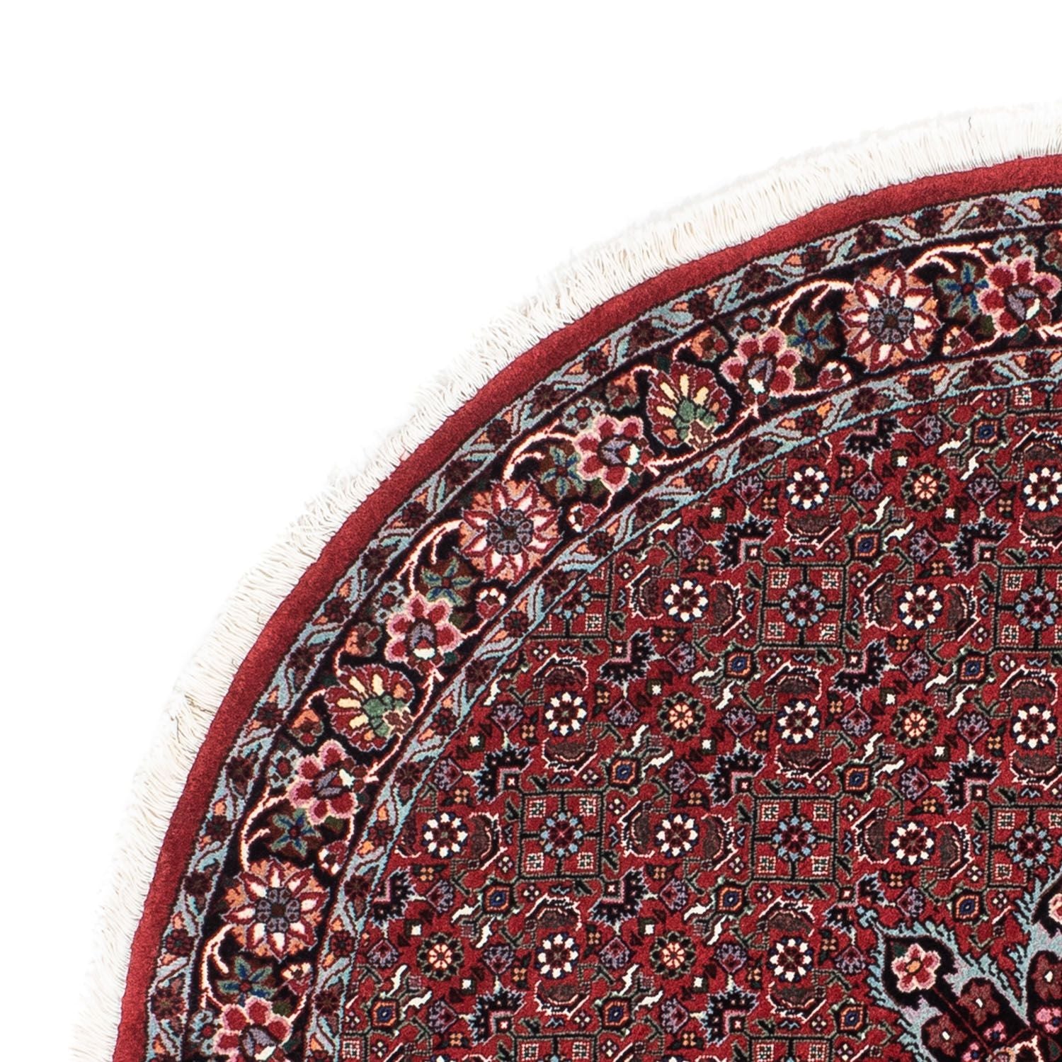 Alfombra persa - Bidjar redondo  - 120 x 120 cm - rojo oscuro