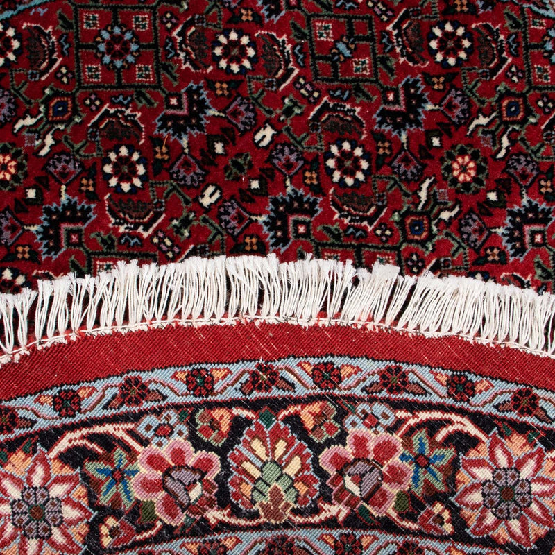 Alfombra persa - Bidjar redondo  - 120 x 120 cm - rojo oscuro
