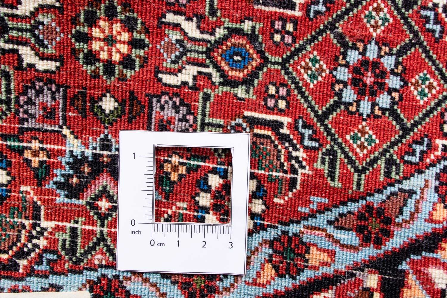 Alfombra persa - Bidjar redondo  - 120 x 120 cm - rojo oscuro