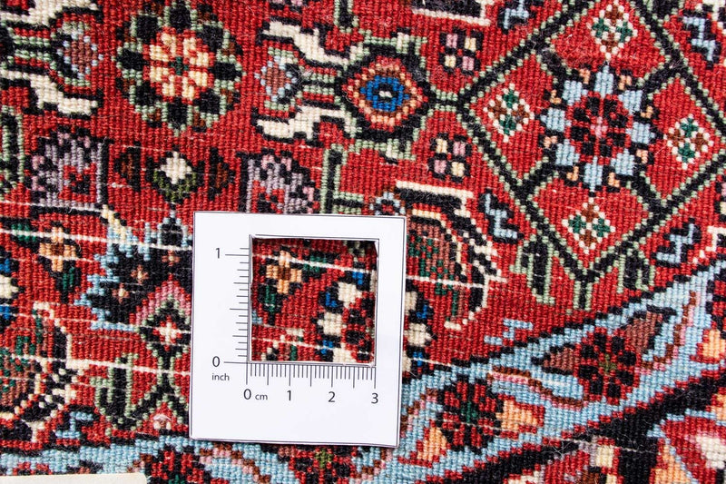 Alfombra persa - Bidjar redondo  - 120 x 120 cm - rojo oscuro