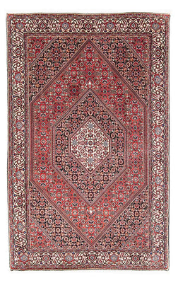 Alfombra persa - Bidjar - 167 x 104 cm - rojo