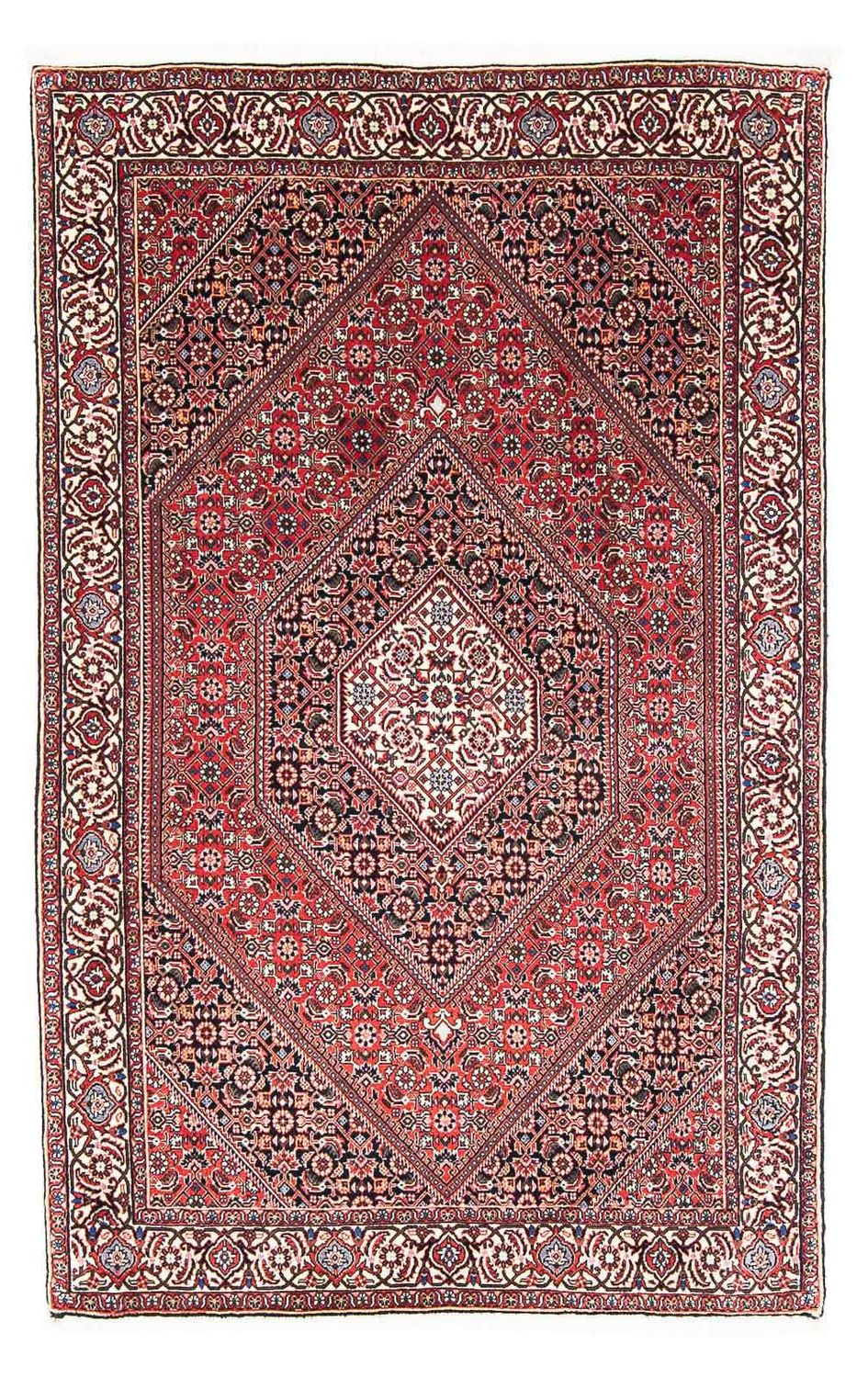 Alfombra persa - Bidjar - 167 x 104 cm - rojo