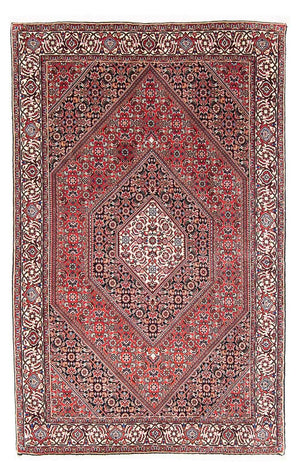 Alfombra persa - Bidjar - 167 x 104 cm - rojo