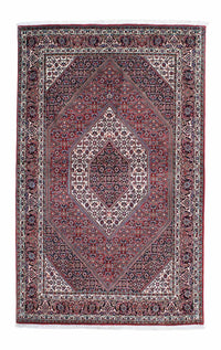 Alfombra persa - Bidjar - 209 x 132 cm - rojo claro