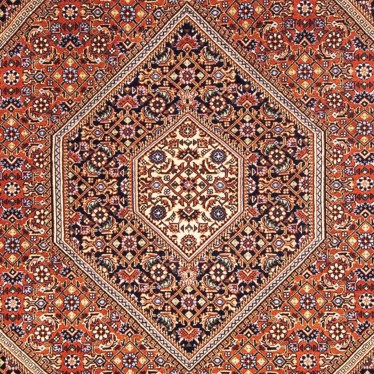 Alfombra persa - Bidjar - 170 x 117 cm - azul oscuro