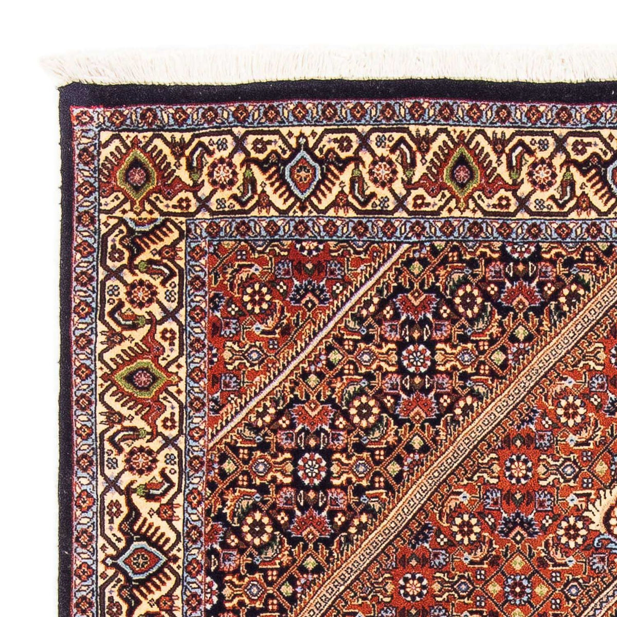 Alfombra persa - Bidjar - 170 x 117 cm - azul oscuro