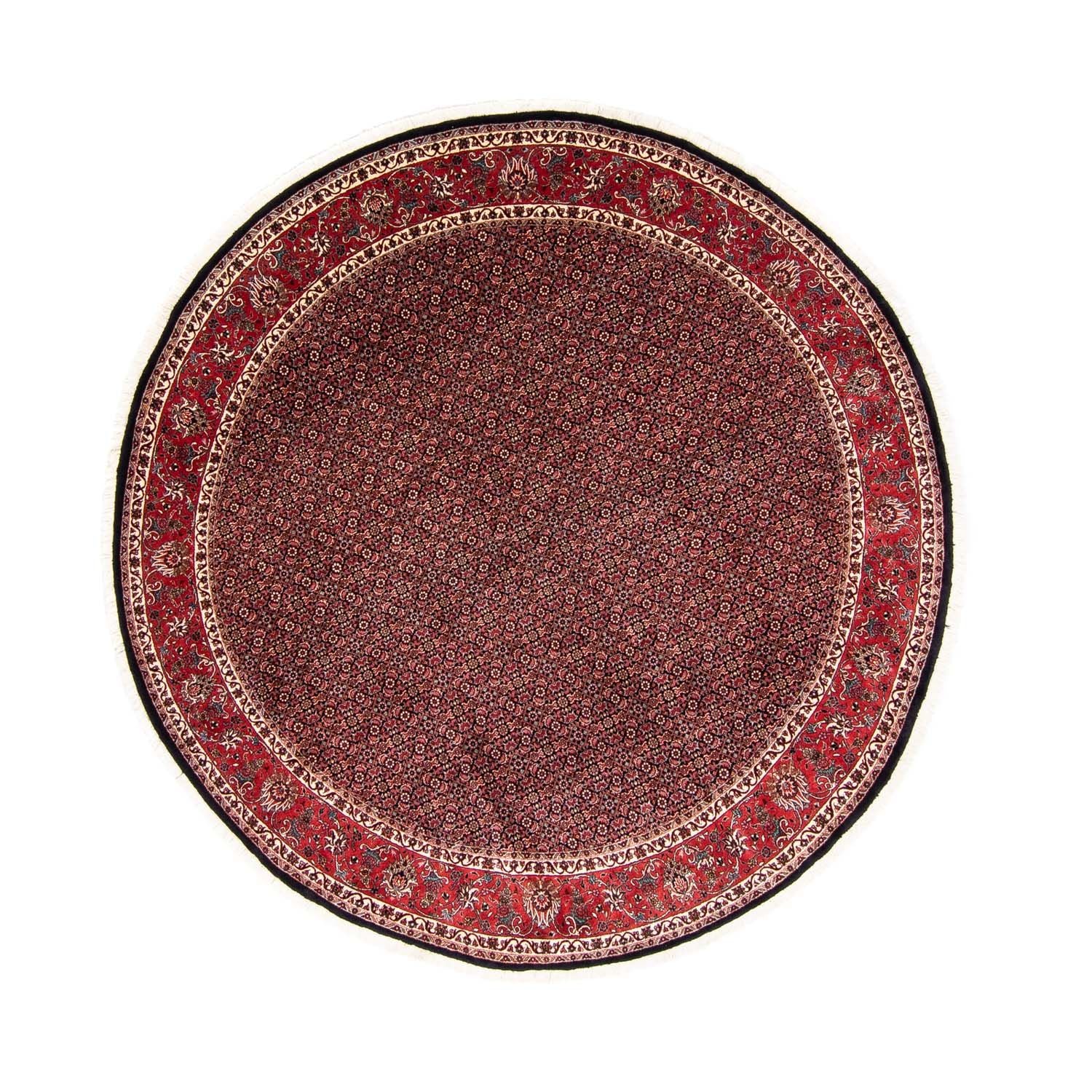 Alfombra persa - Bidjar redondo  - 250 x 250 cm - rojo