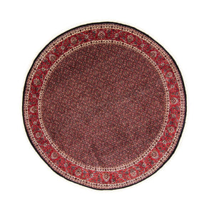 Alfombra persa - Bidjar redondo  - 250 x 250 cm - rojo
