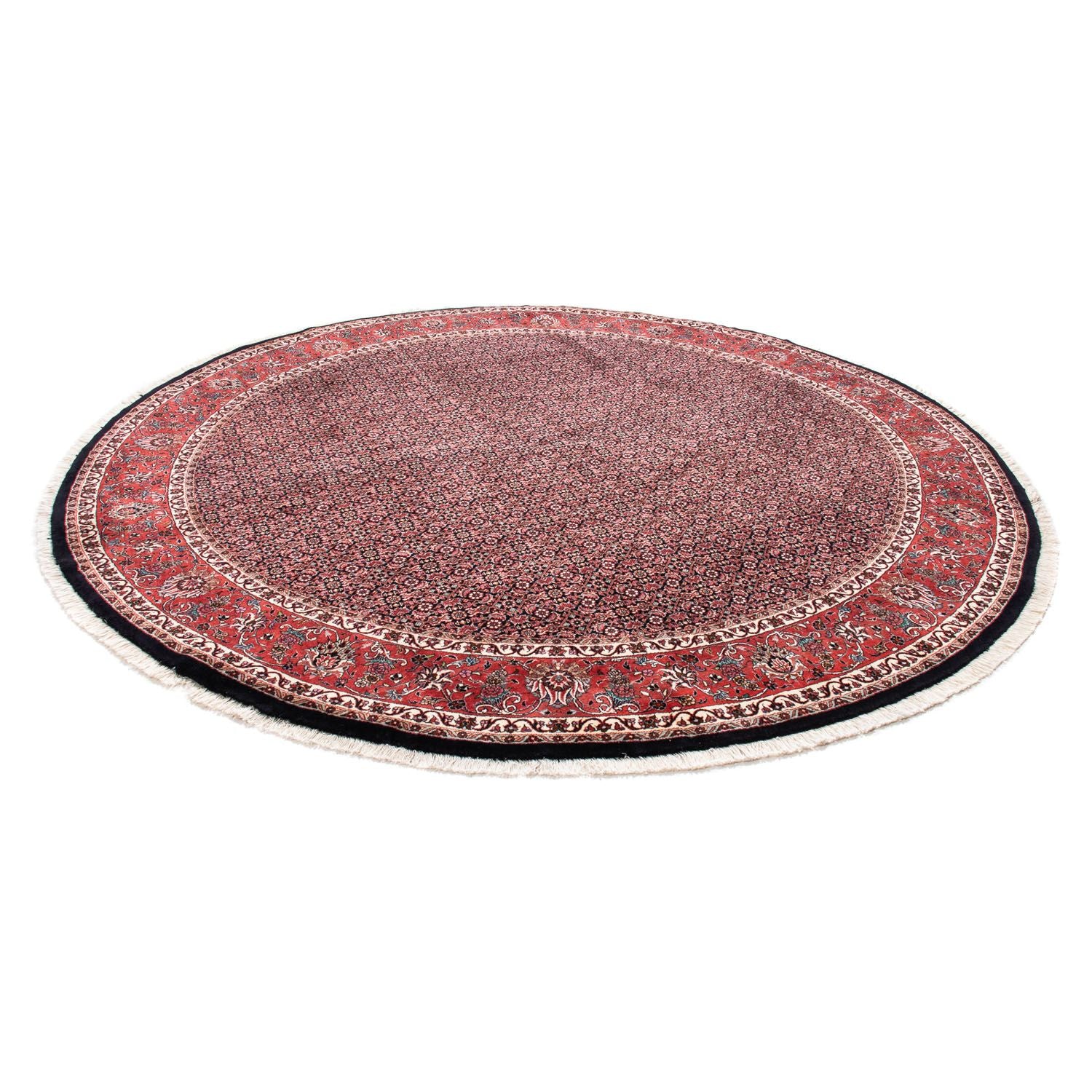 Alfombra persa - Bidjar redondo  - 250 x 250 cm - rojo