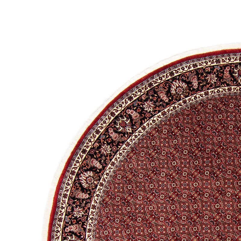 Alfombra persa - Bidjar redondo  - 250 x 250 cm - rojo oscuro