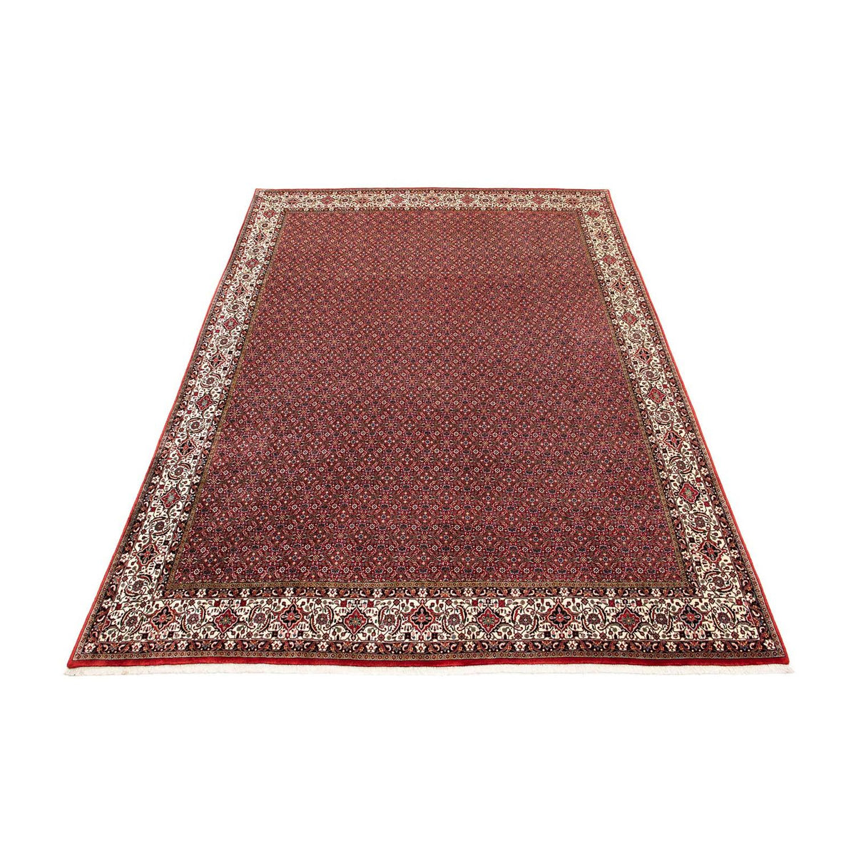 Alfombra persa - Bidjar - 398 x 299 cm - rojo oscuro