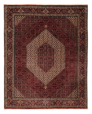 Alfombra persa - Bidjar - 238 x 196 cm - rojo oscuro