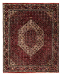 Alfombra persa - Bidjar - 238 x 196 cm - rojo oscuro