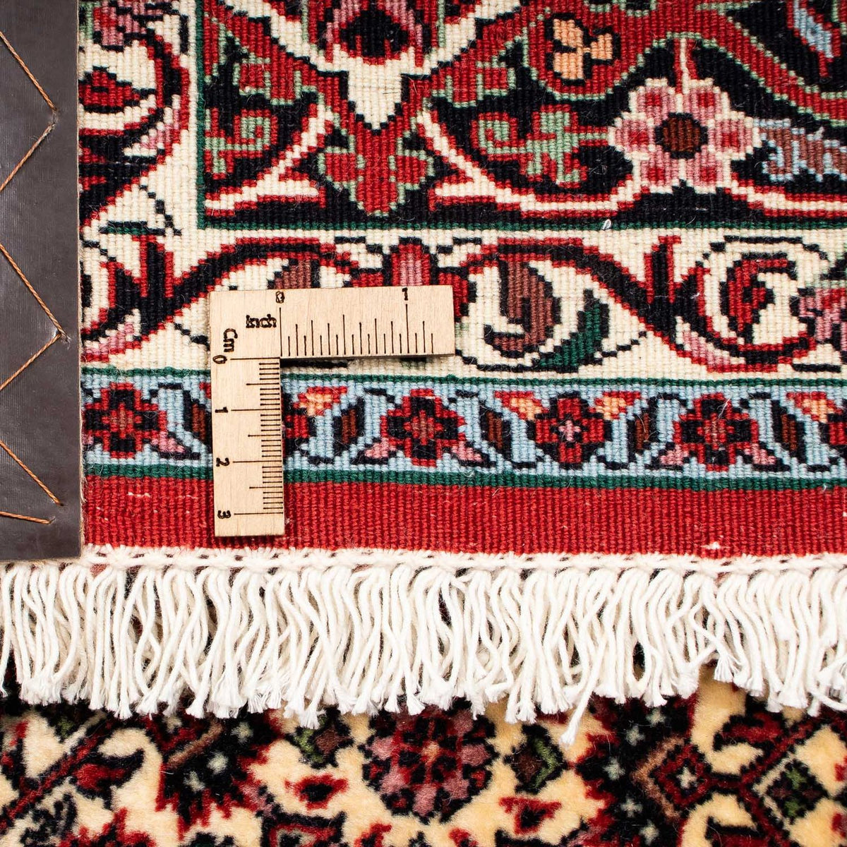 Alfombra persa - Bidjar - 238 x 196 cm - rojo oscuro