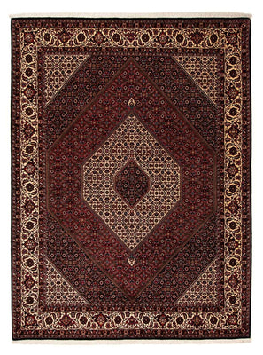 Alfombra persa - Bidjar - 263 x 204 cm - rojo oscuro