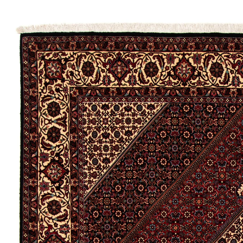 Alfombra persa - Bidjar - 263 x 204 cm - rojo oscuro